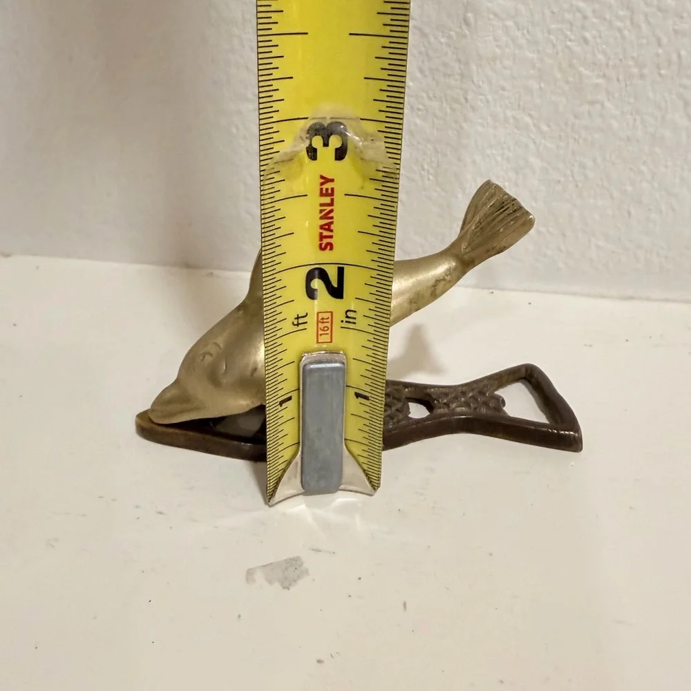 Vintage Solid Brass Fish Bottle Opener‎ | Nautical Barware Decor